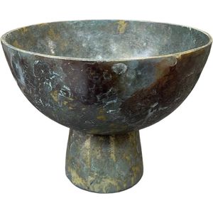 Schaal bowl LeJoy Design - decoratieve schaal - fruitschaal - snoepschaal - meerkleurig - schaal op voet