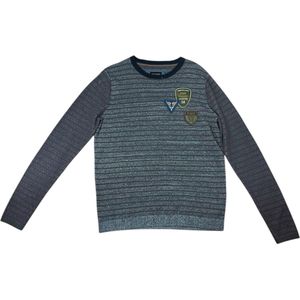 Pme Legend - PKW195305-PU - Trui - Mannen - Grijs/Paars - Maat XXL