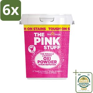 The Pink Stuff - Vlekverwijderaar - Voor Bonte Was - 1kg - Voordeelverpakking - 6 stuks - Wasmiddel - Wasverzachter