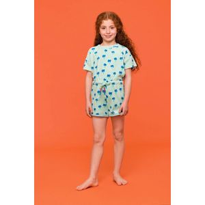 Woody shortje palmbomen - 251-10-SHT-T/946 - maat 10 jaar