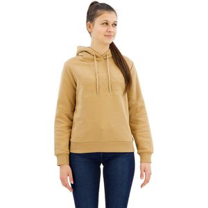 Gant Reg Tonal Shield Hoodie Beige,Bruin XS Vrouw