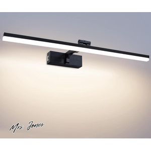 Mrs. Jones Badkamer LED Spiegellamp 60cm 3000K 4500K 6000K 3 Kleurtemperatuur Instellingen Wandlamp 1320LM 12W IP44 Binnen Beeld Lamp .