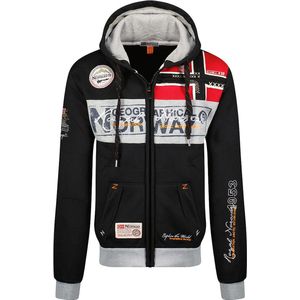Vest Met Capuchon En Rits Zwart Geographical Norway Flyer - S