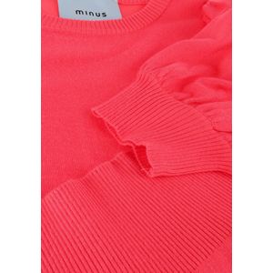 Minus Liva Knit Tee Tops & T-shirts Dames - Shirt - Roze - Maat XXL