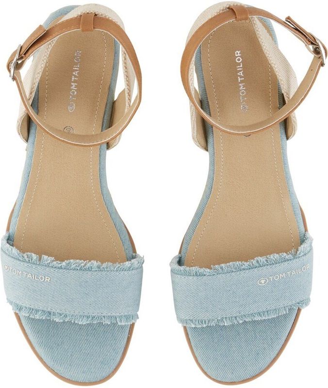 Tom Tailor - Sky - Damessandalen - Sky - Eenvoudig Elegant Logo