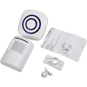 Motion Sensor Wireless Home Security Driveway Alarm - Driveway Patrol Garage Motion Sensor - Wireless Alert Secure System Alarm - Doorbell EU Plug .