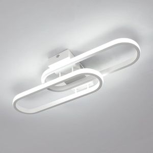 Delaveek-Moderne LED Plafondlamp- 32W 3600LM-50cm -6500K Koud Wit Licht-Woonkamer Slaapkamer Keuken Badkamer Hal Balkon