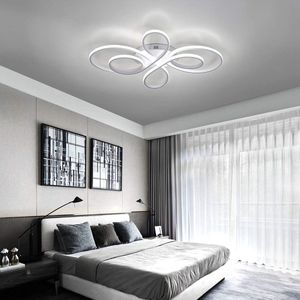 LuxiLamps - Moderne Plafondlamp - Luxe LED Kroonluchter - Dimbaar - Vlindervorm - 80 cm - Woonkamerlamp - Wit - Plafoniere - 78W