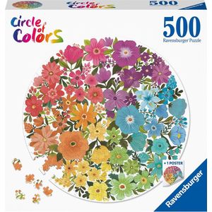 Ravensburger Round puzzle Circle of colors Flowers - Legpuzzel - 500 stukjes