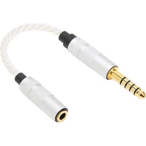 Gebalanceerde Kabeladapter 44 Mm - Gebalanceerde Naar 35 Mm Stereokabel - Eersteklas Geluidskwaliteit - Man-vrouw Hoofdtelefoonadaptersnoer - Vergulde Connector - NW-ZX300A NW-WM1A NW-WM1Z PHA-2A-speler .