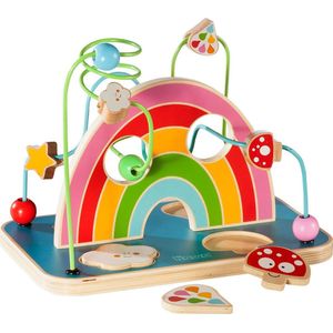 howa Houten Kralenspiraal Speelgoed met Puzzel ""my rainbow"" 6006