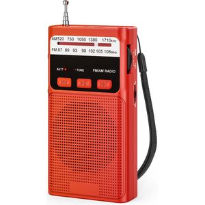 Azomor® Draagbare AMFM-radio met MP3 en zaklamp voor veelzijdig gebruik