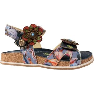 Laura Vita - Brcyano 12 - Sandaal - Jeans Blauw - Leer