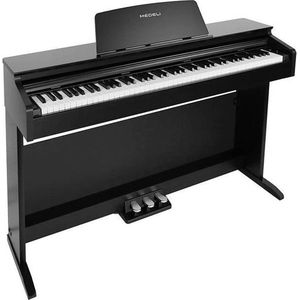 Medeli DP260/BK Digitale Huiskamer/home Piano incl onderstel, pedalen en toetsen afdek klep