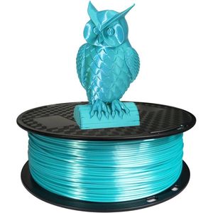 Zijde PLA filament metaal blauw 1,75 mm 1kg - 3D-printerfilament glanzend cyaan - 3D-printmaterialen glanzend metallic goud zilver koper zijde