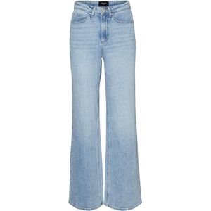 Vero Moda Jeans Vmtessa Hr Wide Jeans Ra339 Ga Noos 10283858 Light Blue Denim Dames Maat - W26 X L34