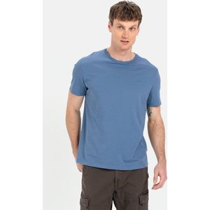 camel active Jersey T-shirt gemaakt van gecertificeerd organic cotton - Maat menswear-6XL - Blauw