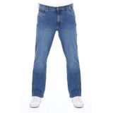 Wrangler Heren Jeans Broeken Texas Stretch regular/straight Fit Blauw Volwassenen Denim Jeansbroek