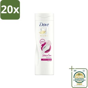 20 x Dove Bodylotion Intense Care 400 ml - Grootverpakking - Droge Huid Verzorging - Bodylotion - Hydratatie - Intensive Care - Vetvrije Bodylotion