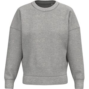 Native Spirit Ecologische dames sweater met ronde hals en afhangende mouwen NS439 - Moon Grey Heather - L