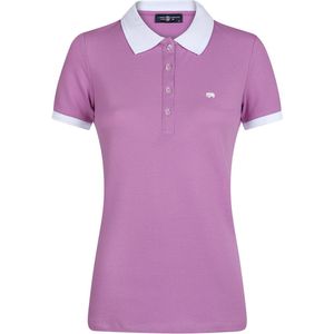 Jimmy Sanders - Polo Shirt - Katoenen Pique - Dames - Paars - Korte Mouw