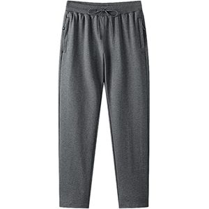 Heren Slim Fit Katoenen Trainingsbroek met Ritszakken - Vrijetijdsbroek (S-6XL)