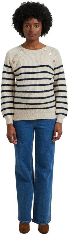 Vertbaudet - Zwangerschaps- en Borstvoedingstrui - Gestreept - Schouderopeningen