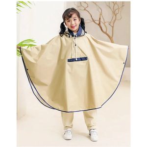 Regenpak - Poncho Regen - Poncho Kind - Unisex - Waterdicht - Lichtgewicht - 90-105 CM - Khaki