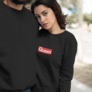 King / Queen Trui Supremely (Queen - Maat XS) | Koppel Cadeau | Valentijn Cadeautje voor hem & haar