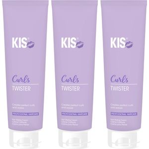 KIS Curls Twister Hair Styling Cream Triple Set - 3x150ml