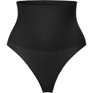 Finnacle Hoge Taille Tummy Controll Thong Panty Body Shaper Zwart XL