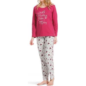 Pastunette dames pyjama ''little flower''  - 42  - Roze