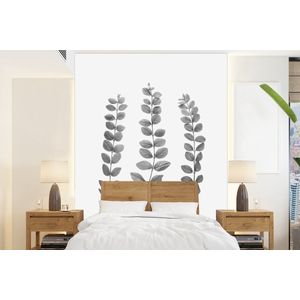 Planten - Bladeren - Natuur - Wit - Behangpapier