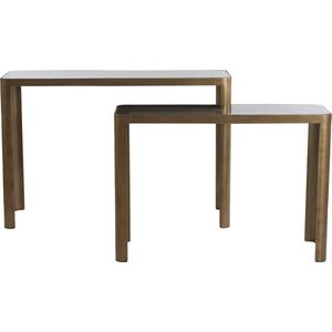Light & Living Sidetable Oxe - Set van 2 stuks - Antiek Brons