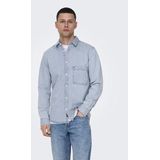 Only & Sons Benny Reg Chambray Overhemd Met Lange Mouwen
