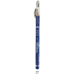 Easy Paris Cosmetics - Oogpotlood - Eyeliner Pencil - Extra Waterproof - Kobalt Blauw - Azul Cobalto - Nummer 027 - Met puntenslijper - 1 Stuks