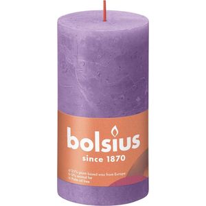Bolsius Stompkaars Vibrant Violet Ø68 mm - Hoogte 13 cm - Violet - 60 Branduren