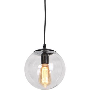 QAZQA pallon - Moderne Hanglamp - 1 lichts - Ø 200 mm - Grijs - Woonkamer | Slaapkamer | Keuken