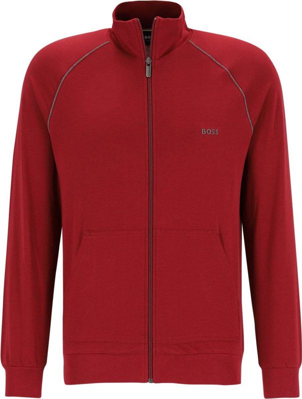BOSS Mix&Match Jacket, heren lounge vest, donkerrood