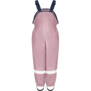 Licht roze fleece gevoerde regenbroek / tuinbroek van Playshoes - maat 92