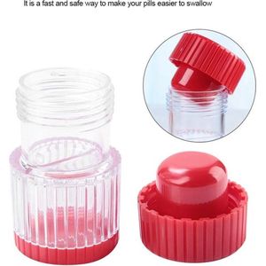 Pillenvergruizer - Pillen vergruizer - Pillenmaler - Tabletvergruizer - Pil crusher - Handmatig - Rood