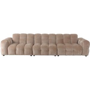 Dutchbone Hackman 4,5-zitsbank Velours Beige