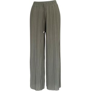 Hoogwaardige Dames Flare Broek / Pants | Flared Pantalon | Lichtgroen - Maat M