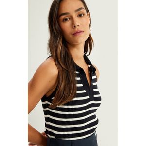 Polokraag Mouwloos Tanktop