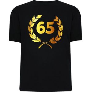 Gouden Krans T-Shirt - 65 jaar (maat xl)
