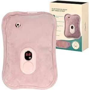 Thuys – Warmtekussen Oplaadbaar – Draadloos – Duurzaam Met Hoes – 18 x 26 x 18cm – Roze