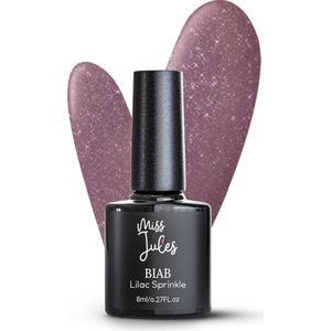 Miss Jules® BIAB – Builder in a Bottle – BIAB Nagel Builder Gel - Glitter - Paars - HEMA & TPO Free