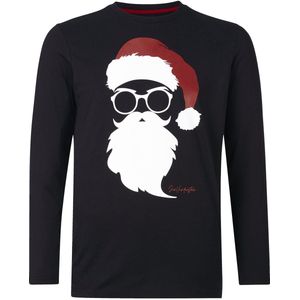 Jan Vanderstorm herren Shirt Met Lange Mouwen - 60/62 - zwart