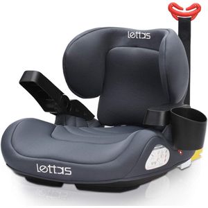 Zitverhoger Auto - Zinaps Children's Booster Seat, Lumbale Kussen Kind Autostoel met Isofix Groep 3 (22-36 kg / 6-12 jaar) ECE R44 / 04 -  (WK 02124)