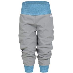Gevoerde softshellbroek voor baby's en kinderen - Ideaal voor herfst en winter - Grijs en blauw (50/56-134/140)